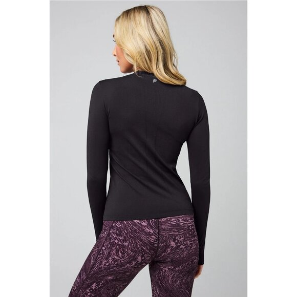 Fabletics Feather Tech+ Long-Sleeve Top in Black - Size Small - Picture 7 of 7